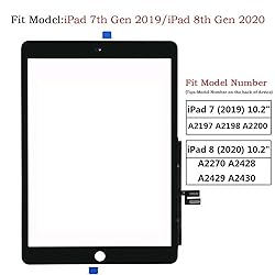 Zentop Touch Screen Digitizer for Black iPad 7/8