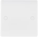 BG Electrical Single Blank Plate Nexus 800 Series White Moulded 894 view 4