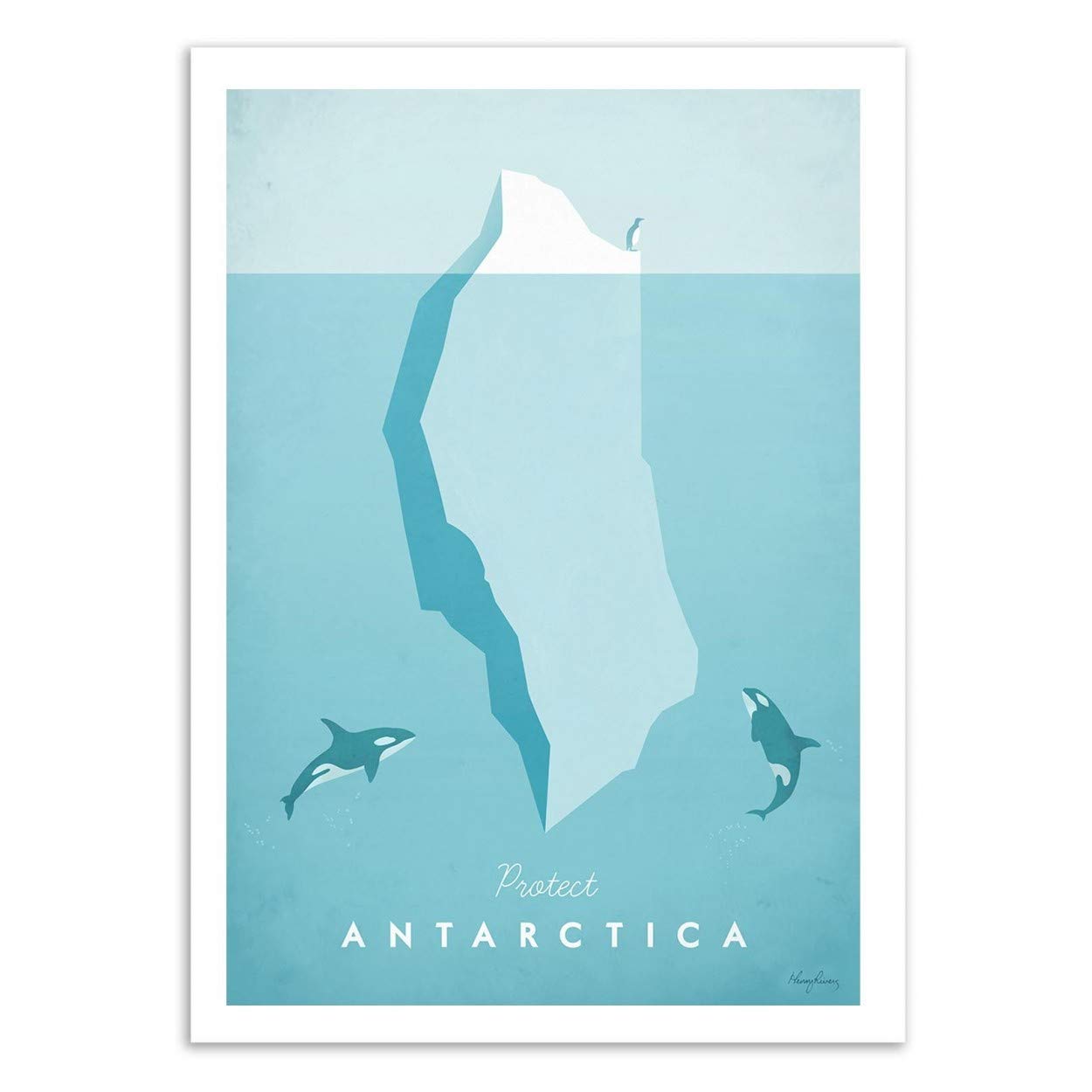 Wall Editions Art-Poster - Antarctica - Henry Rivers
