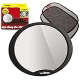 Baby Back Seat Mirror - Free Car Sun Shades 2 Pack - Baby Car Mirror Rear Facing for Headrest