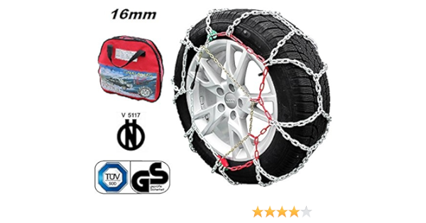 V5117 RV-260. Cadenas para nieve 4x4 con homologación Önorm. 16 mm