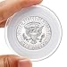 AukeyStar Round Clear Plastic Coin Capsules, 20 Pieces Coin Holder Case of 6 Size(20/25/30/35/40/46mm) with Adjustable Gasket for Coin Collection American Silver Eagle Liberty Coin &JFK Half Dollar