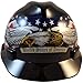 MSA V-Gard Cap Style Patriotic Hard Hat American Pride Eagle cap style hard hats - One Touch Suspension