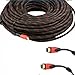 CableVantage Premium HDMI Cable 100FT for 3D DVD HDTV LCD HD TV 1080P v1.4 High Speed Braided Nylon HDMI Cable Braided Red