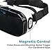 HooToo 3D VR Headset with Magnetic Trigger, Lightweight Virtual Reality Goggles - 3rd Generation VR Box (VR Glasses - No External Remote Needed)