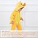 MICHLEY Unisex Baby Winter Hooded Romper Flannel Panda Style Cosplay Clothes ,100cm-(19-24months),Duck