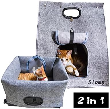 Soft Sided Pet Travel Carrier Tote, Airline Approved Pet Animal Carrier Purse, Portable Collapsible Pet Carrier, Adjustable Pet Sling Shoulder Bag, Soft Backpack Cat Dog Carrier Up to 20 Lbs, Gray