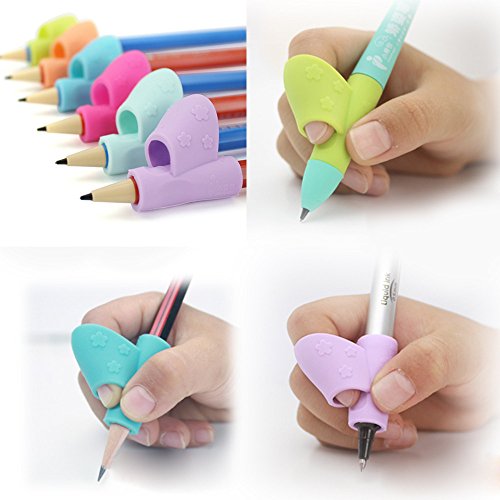 image for LiPing 3PCS/Set Silicone Pencil Grips Pencil Grip Posture Correction T