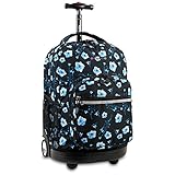 J World New York Sunrise Rolling Backpack, Night Bloom