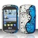 Cell Phone Case Cover Skin for LG 800G (Blue Vines) - TracFone