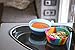 Silipint Squeeze-a-Bowl Silicone Bowl Set, Microwave-, Dishwasher-, and Freezer-Safe Bowls for Indoor and Outdoor Use, Bend Blue, Tough Tangerine, Sea Swirl, Hippy Hop, Set of 4
