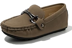 CENCIRILY Toddler Boys Girls Loafers Soft Slip On Little Kid Oxford Dress Flats Casual Boat Shoes School Uniform Moccasin Walking Shoes