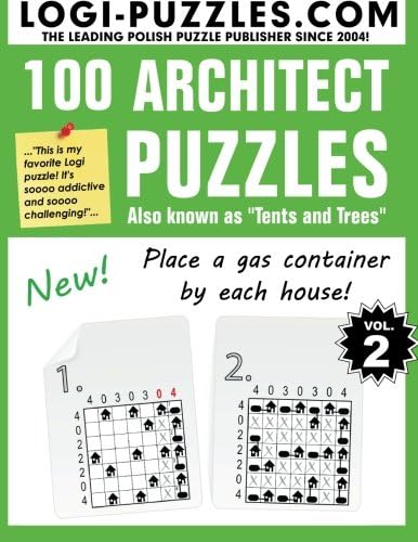 100 Architect Puzzles: Tents and Trees: Volume 2