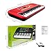 M SANMERSEN Kids Piano Keyboard, 37 Keys Multifunction Portable Keyboard Piano Early Learning Educational Music Instrument Toy for Boys Girls