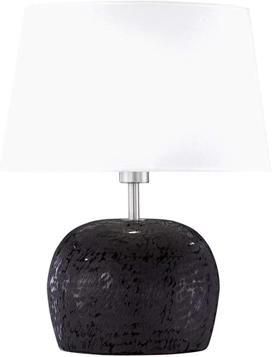 Tisch Beistell Lampe Schlaf Gäste Zimmer Lese Leuchte braun Stoff