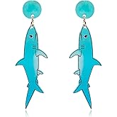 QUSIJIA Dazzle Ocean Animal Acrylic Earrings Statement Fashion Drop Dangle Earrings Jewelry Gifts For Women
