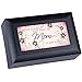 Cottage Garden No One More Lucky to Have Matte Black Petite Jewelry Music Box Plays Wonderful World