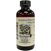 OliveNation Blueberry Flavor Extract TTB, PG Free, Natural - 8 fl oz | Clear Flavoring for Fresh Berry Taste/Aroma in Baked Goods, Ice Cream, Sauce, Frosting, Beverages - TTB-Approved for Brewing