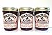 Mrs. Miller's Amish Homemade Seedless Red Raspberry No Granulated Sugar Added Jam 8 oz/226g - Pack of 3 (Boxed)