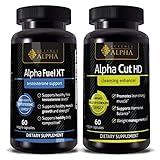 ALPHA FUEL XT & Alpha Cut HD - TESTOSTERONE libido Sex Booster for Men & Women, 60 CAPSULE - Science of Alpha
