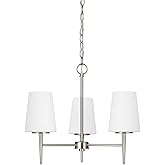 Generation Lighting 3140403EN3-962 Three Light Chandelier, Brushed Nickel