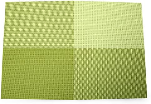 Non-slip Insulation PVC Coffee Coaster Placemat Kitchen Tool Tableware Pad,Green