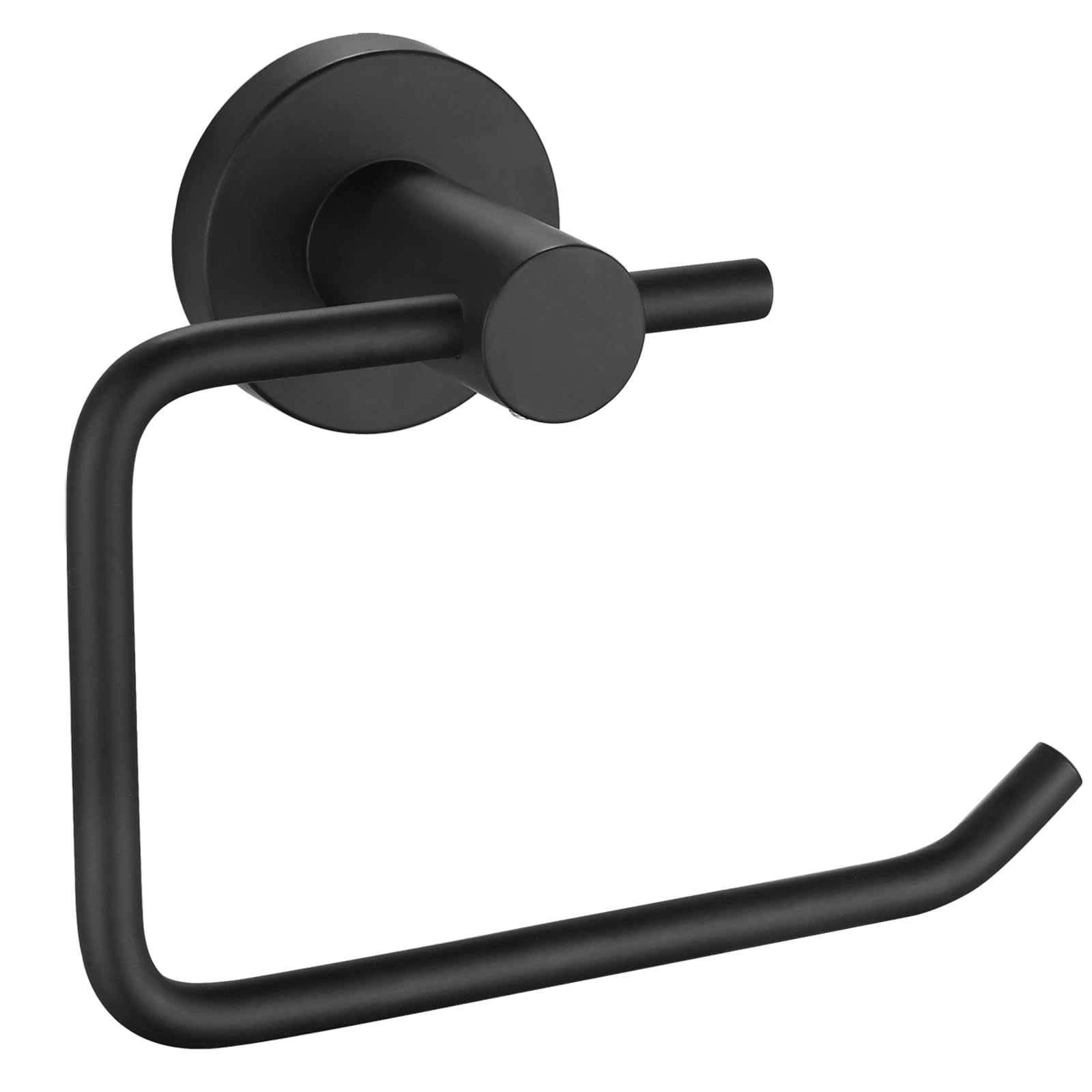 Katezon Toilet Paper Holder, Premium 304 Stainless Steel Rustproof Wall Mounted Toilet Roll Holder for Bathroom, Kitchen, Washroom (Matte Black)