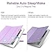 ESR Yippee Trifold Smart Case for iPad 9.7 2018/2017[A1822, A1823,A1893,A1954], Lightweight Smart with Auto Sleep/Wake, Hard Back Cover for iPad 9.7 iPad 5th / 6th Generation, Lavender
