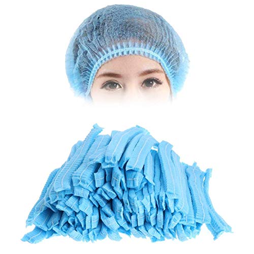 Max Pro Disposable Bouffant Surgical Head Cap Pack Of 100 (Blue)