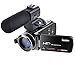 Besteker Wifi Camcorder Full HD 1080P 30FPS Portable Digital Video Camera with External Microphone (HDV-Z20)