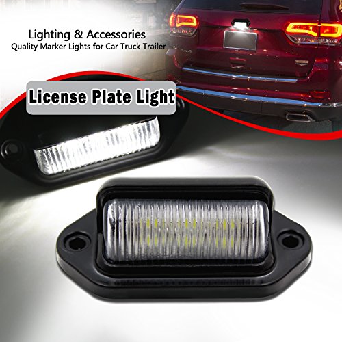 FXC 2x Car LED License Plate Tag Light 12V Side Marker Lights or Convenience Courtesy Door Step Lamp - Thumbnail 7