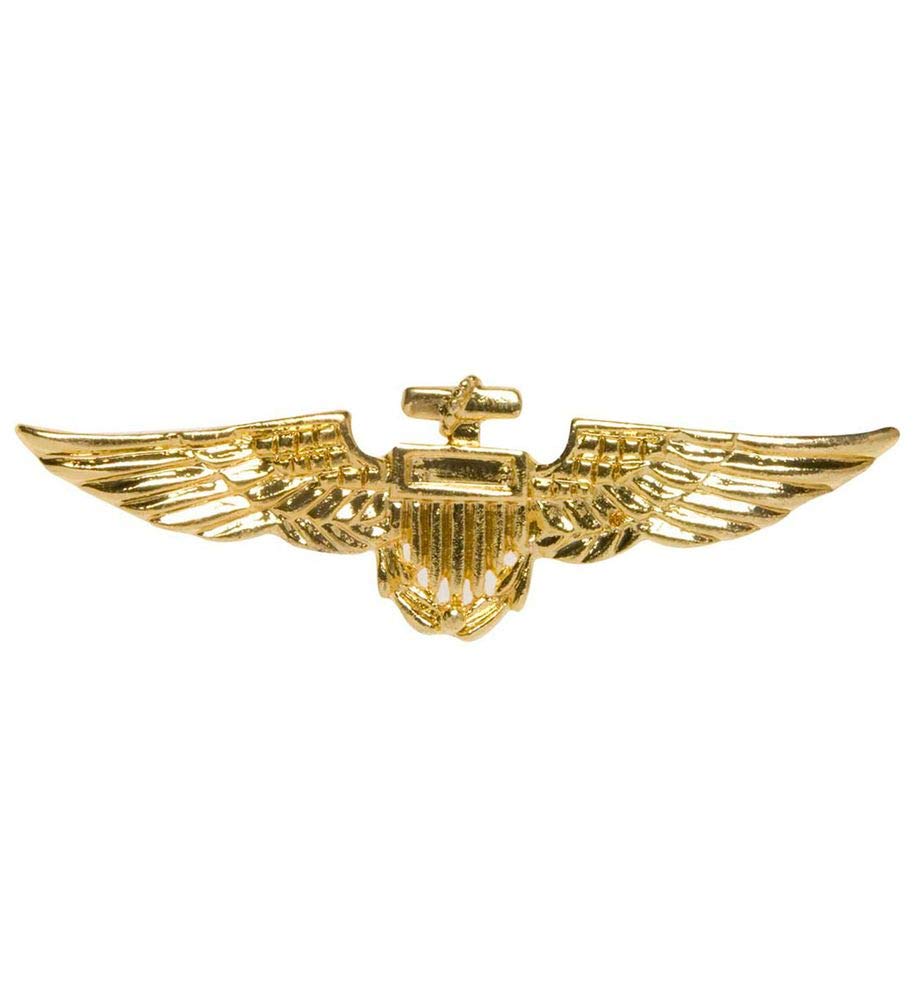shoperama Golden Aviator Badge Brooch Aviator Stewardess Pilot Badge Badge