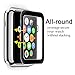 Airror Screen Protector for Apple Watch 42mm (Series 3), Full Screen Coverage [Tempered Glass] 3D Curved Edge High Defintion for Apple Watch 42mm Series 3 (42 clear)