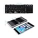 Portable Folding Bluetooth Keyboard EC Technolgy Foldable Wireless Keyboard with Multi Touchpad Holder Touch Keyboard for Android Windows iOS, Aluminum Alloy