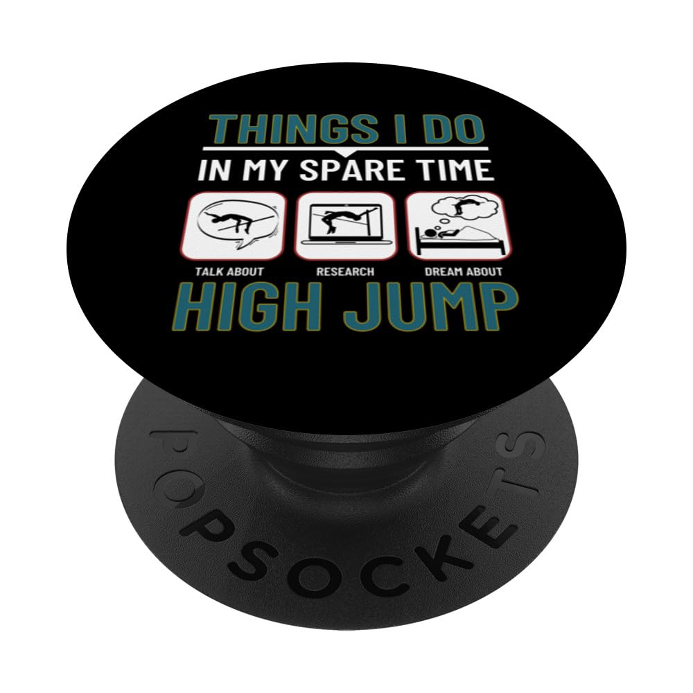 High Jumper Things I Do In My Spare Time Funny High Jump PopSockets Swappable PopGrip