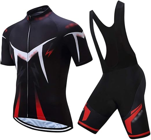 black and red cycling jersey