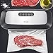 Food Vacuum Sealer White Dolphin Vacuum Sealing System Machine , Dry & Moist Food Modes for Preserving Food with Starter Kit Bag Hose(Stainless Steal)