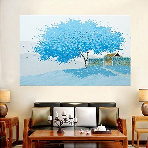 DIY 5D Diamond Painting Kit, Full Diamond Embroidery Rhinestone Cross Stitch Arts Craft Supply for Home Wall Decor (Bule Tree)