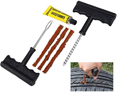 Tire Puncture Repair Plug Kit Emergency Fix Tool Kits Air Leak Block for Car Truck Motorcycle Bike