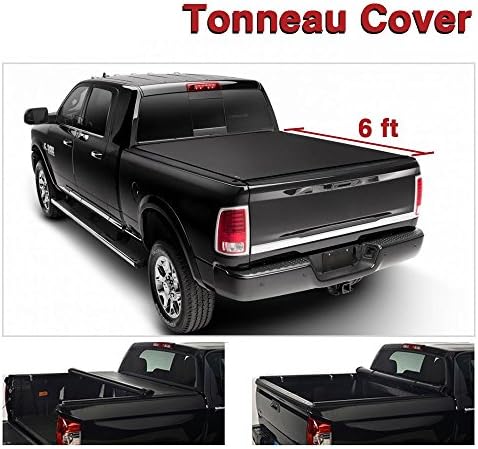 Yumy 1 pc Blk Soft Vinyl Roll-Up Tonneau Cover Assembly Fit 05-15 Tacoma 6' Fleetside Bed