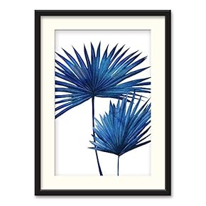 Black Framed Canvas Wall Art Nordic Style Plant Home Artwork Decoration for Living Room, Bedroom - 23x31 inches