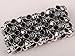 Angel Jewelry Women's Crystal Skull Stretch Cuff Bracelet