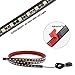 YITAMOTOR 2pcs 60 inches LED Truck Bed Light Strip Lamp White Waterproof Lighting Kit for Truck Cargo Boat Pickup RV SUV, with On-Off Switch Fuse 2-Way Splitter Cable, 12v