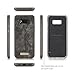 KONKY Magnetic Wallet Case Suit for Samsung Galaxy S8 Black