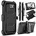 Galaxy J3 Emerge Case, J3 2017 Case, Amp Prime 2 Case, Venoro Heavy Duty Shockproof Full Body Protection Rugged Hybrid Case Cover with Swivel Belt Clip and Kickstand for Samsung J3 Prime (Black)