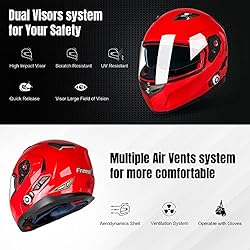 FreedConn Motorcycle Bluetooth Helmet,Bluetooth