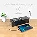 [Set of Three]Cable Management Boxes Organizer,Large Storage Holder for Desk, TV, Computer, USB Hub, System to Cover and Hide & Power Strips & Cords(Black)