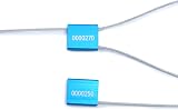 QWORK Numbered Steel Cable Seals 100 Pcs Tamper Resistant Aluminum Wire Tags view 3