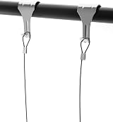 QWORK Picture Hanging Wire Kit 2m Stainless Steel with Adjustable Hooks 40 kg view 3