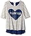 One Step Up Girls' Elblow Sleeve Jersey Stripe Top